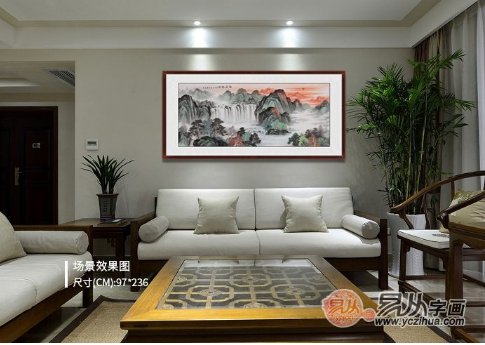 中式风格客厅该怎样挂画 根据挂画讲究选才是真谛