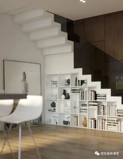 楼梯下<em>书架设计</em>，为爱书人打造梦想空间10.15