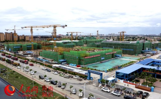 海南省委党校新校区建设项目1号楼完成封顶