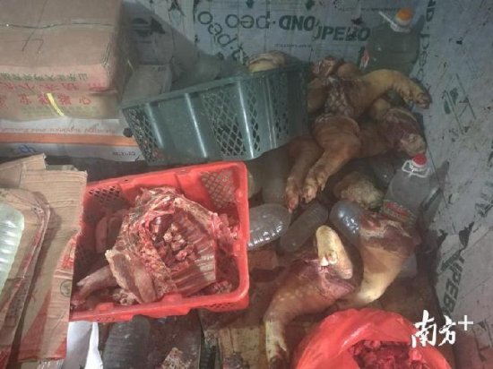 <em>斗门</em>警方查获病死猪冻肉600余公斤，打掉生产、销售犯罪团伙