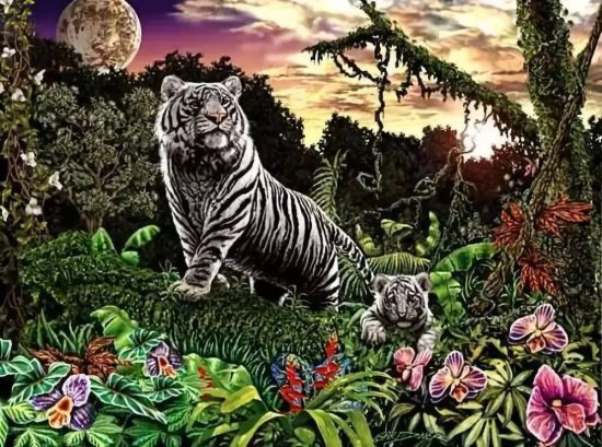 心理学：图片中你找到了几只虎，测出为人处世中你的识人<em>能力准</em>...