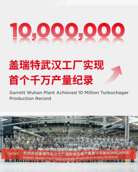 <em>盖瑞特</em>武汉工厂<em>涡轮增压器</em>产量累计突破一千万台