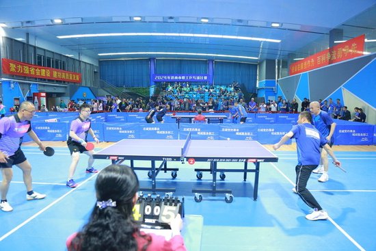 2024年济南市职工乒乓球比赛开幕