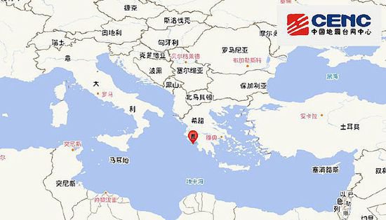 3月29日国外地震<em>最新消息</em>：希腊<em>附近</em>海域发生5.8级地震