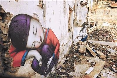 上海废墟涂鸦者：城市艺术的本质就是转瞬即逝