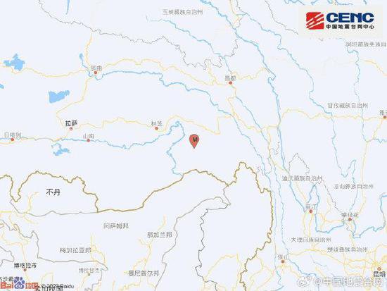 西藏林芝市墨脱县发生3.2级地震 震源深度10千米