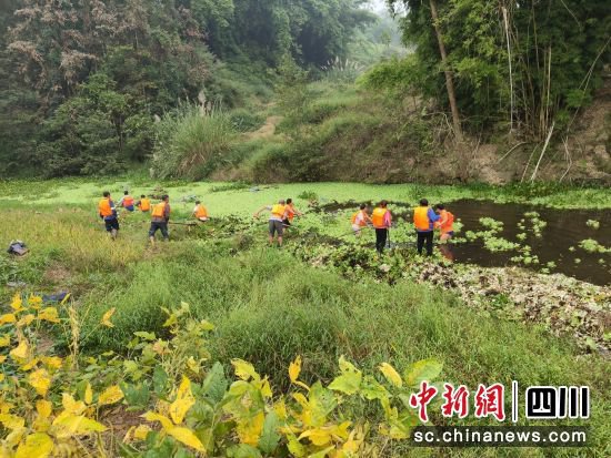 泸州江阳：打捞河湖杂物 绘就“水美乡村”