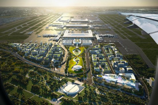 <em>西安咸阳</em>国际机场T5站前商务区市政基础设施项目主体完工