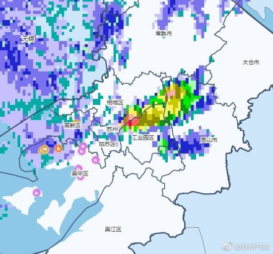 <em>苏州气象</em>08月22日17时发布：三小时短时预报
