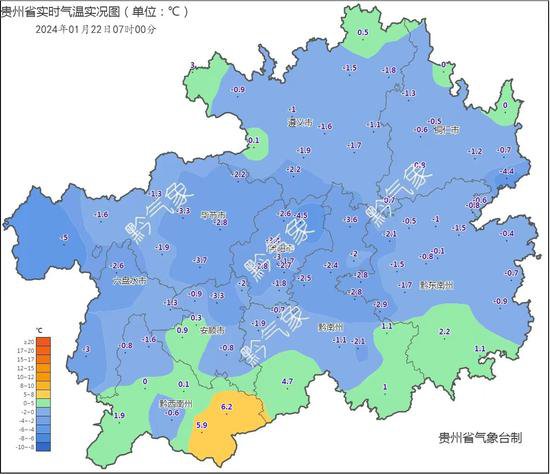 <em>贵州省</em>大部分地区出现降雪 东部8个区县积雪深度超过10厘米