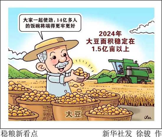 新华鲜报丨中国稳粮新看点！“金豆豆”1.5亿亩以上