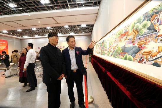 “红色足迹·中国水彩魅影”刘正国个人画展在南京图书馆开幕