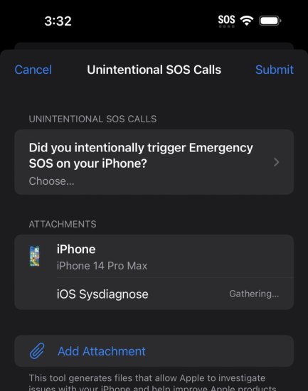 苹果 iOS 16.2 Beta 正收集意外<em>激活</em> SOS 紧急求救的数据反馈