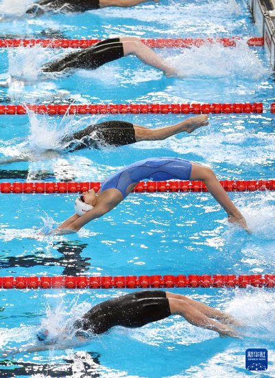 游泳世锦赛女子4X100米混合泳接力决赛赛况