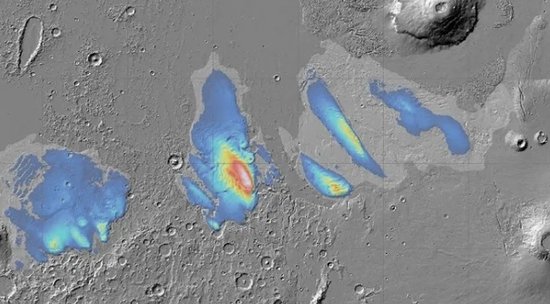 欧洲航天局发现火星<em>赤道</em>附近存在大量冰水沉积物，厚度约3.7公里