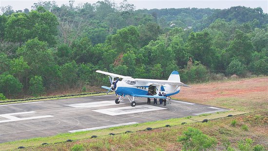 海南首次实现无人机公共货运物流跨海飞行