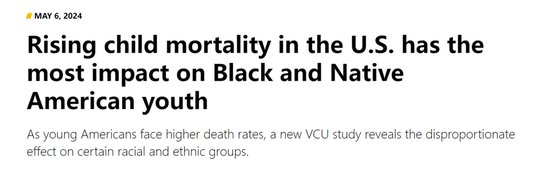 美国青少年死亡率种族<em>差异</em>明显扩大 专家：系统<em>性</em>种族主义是造成...