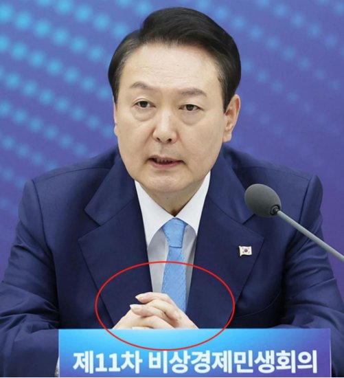 韩媒：尹锡悦的手指甲成韩网民争论话题，朝野两党支持者...