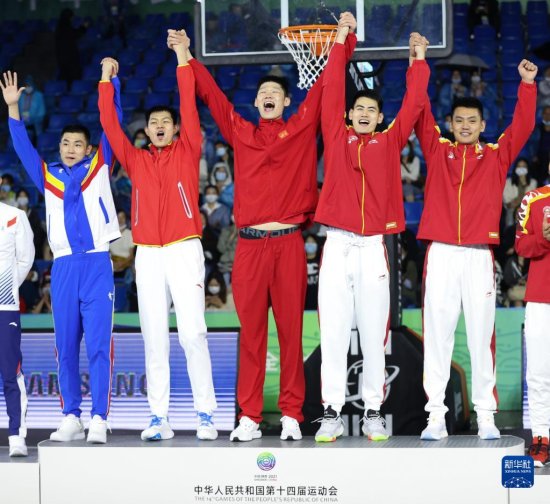 全运会-<em>三人</em>制篮球男子成年组决赛：<em>联合</em>队获得冠军