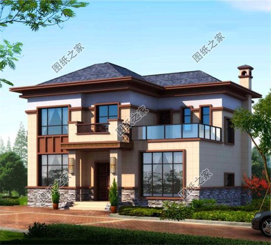 二层中式别墅<em>设计图</em>，中式风才是最爱，适合咱中国人的风格