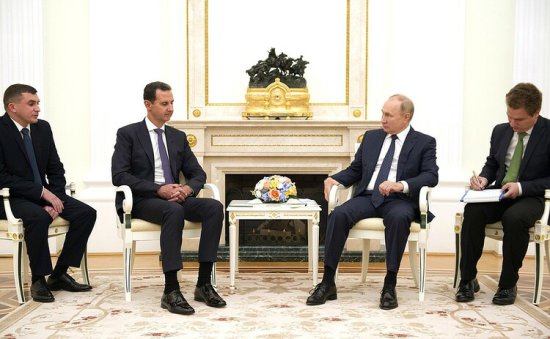 <em>俄罗斯</em>总统普京会见<em>叙利亚</em>总统巴沙尔·阿萨德
