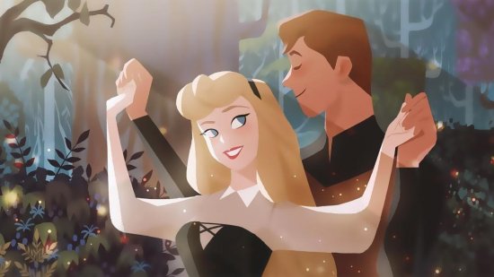 现实版迪士尼公主和王子，贝儿公主满脸幸福，乐佩与王子深情...