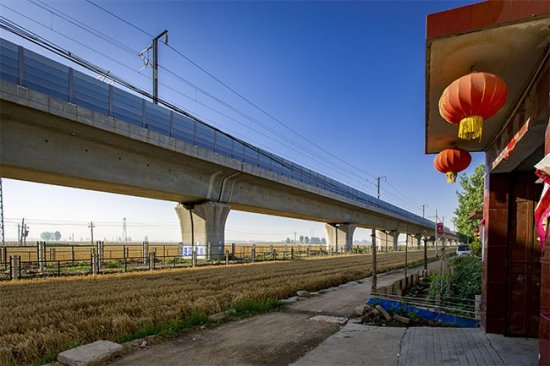 河南汤阴：高铁从我家门口过，火车道下是我的庄稼