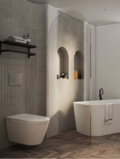 AQUATIZ阿克蒂思菱越400，智享卫浴空间的舒适体验