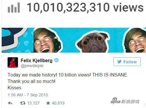 PewDiePie点击过亿<em> 游戏解说</em>如何走向人生巅峰