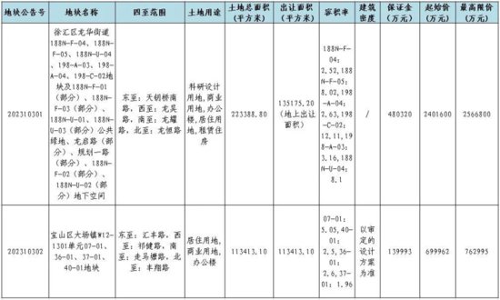 上海第三批集中供地将于10月24日开始进行现场竞拍