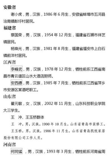 <em>中央政法委</em>发布2023年第四季度见义勇为勇士榜名单