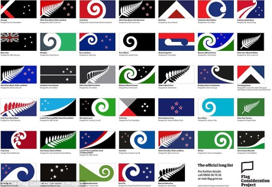 新西兰“去<em>英国</em>化” 40个<em>新国旗</em>方案公布