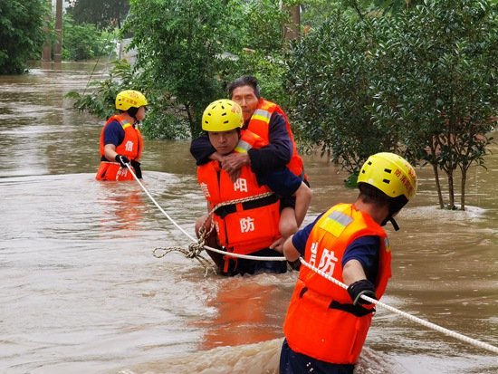 抢险救援！河南<em>固始县</em>两村庄被洪水围困