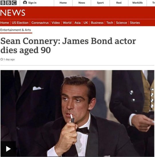 “全球最性感男星”走了！他的传奇，何止007？