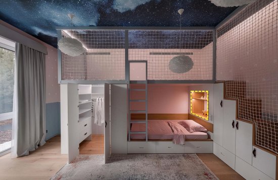 <em>儿童房上下床设计方案</em> 这样的简直太精致了