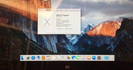 网友给小米<em>笔记本</em>装Mac系统，然后在贴上<em>苹果</em>logo
