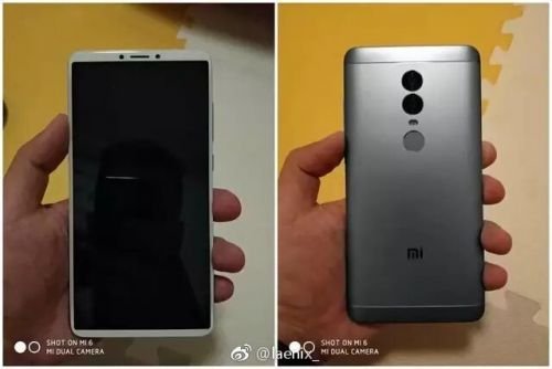 红米Note5手机曝光 全面屏<em>设计</em>预计11月发布