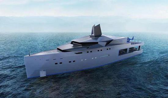 4800万欧元！灵感来自折纸的65米超艇概念上市