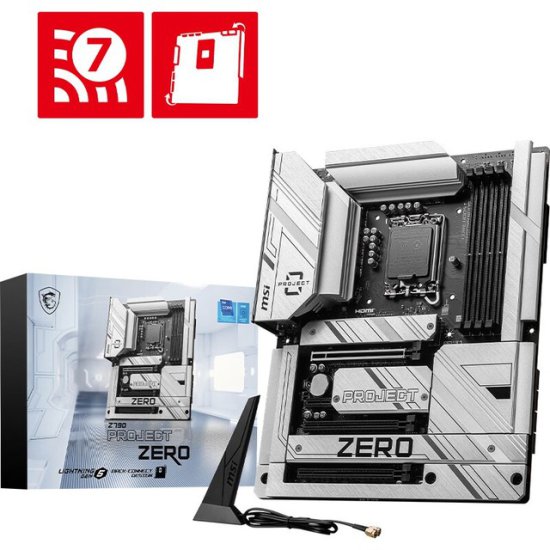 微星Z790 PROJECT ZERO WIFI DDR5背插主板 2499元限时优惠
