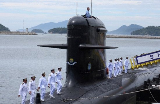 巴西海军接收新潜艇“乌迈塔”号