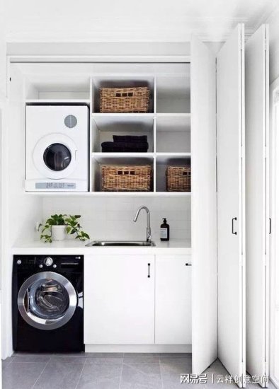 <em>洗衣机加烘干机</em>的设计案列，你家的空间够吗 ？