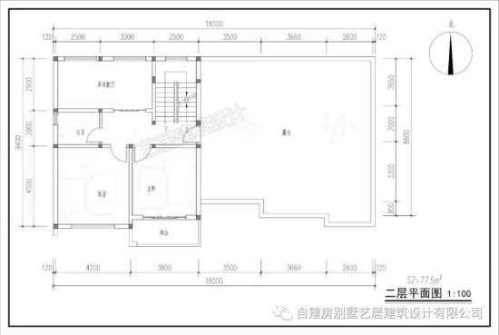 二层<em>现代中式风格别墅</em>图纸设计自建房图纸设计