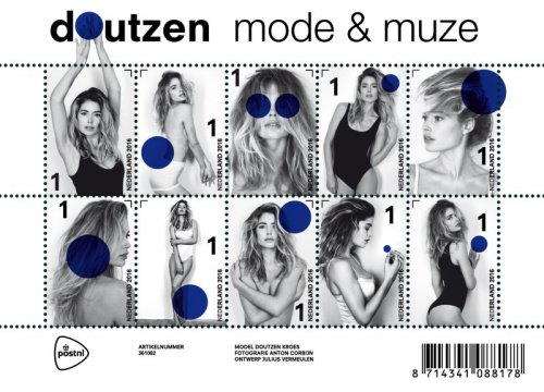 荷兰邮局推维密超模邮票 前卫<em>设计</em>令人耳目一新