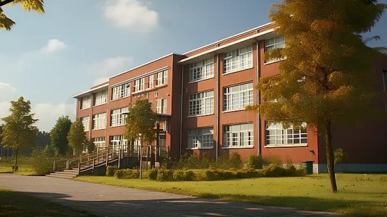 现代校园教学楼图片