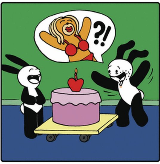 奇趣漫画：老爹<em>收</em>到<em>兔子</em>的生日礼物，结果却是会跳舞的培根