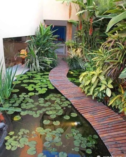 有氛围的庭院鱼池<em>设计案例</em>，点这里！