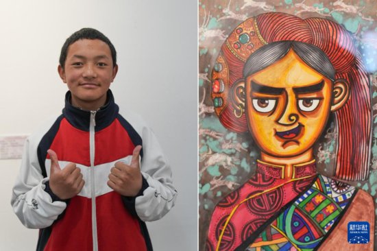 西藏首届<em>特殊</em>教育学校学生美术作品展开展
