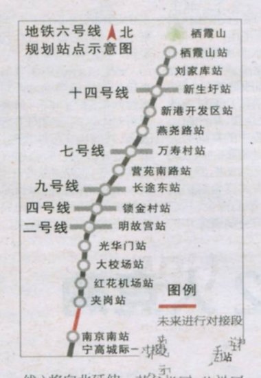 南京地铁6号线规划