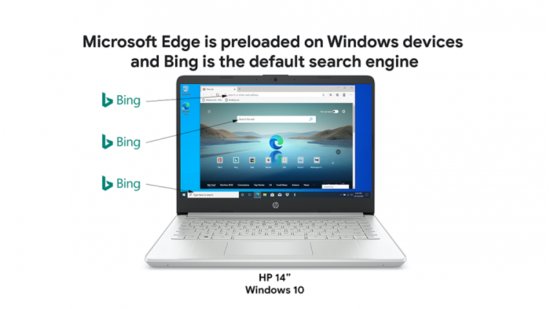 <em>谷歌</em>提及微软默认搜索引擎Bing以<em>回应反垄断</em>诉讼