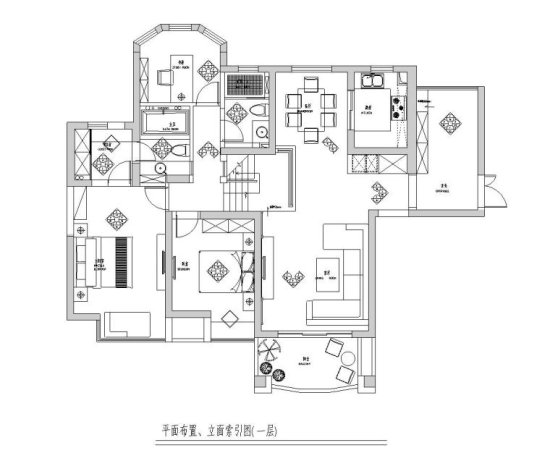 现代中式住宅施工图资料下载